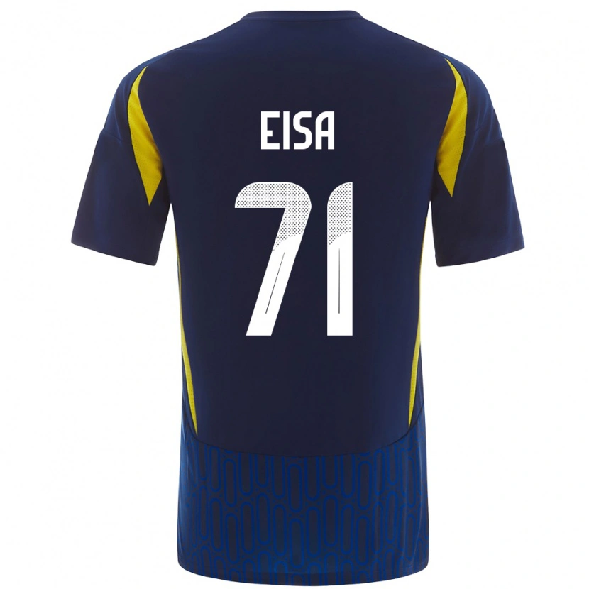 Danxen Mujer Camiseta Bayan Eisa #71 Azul Amarillo 2ª Equipación 2024/25 La Camisa