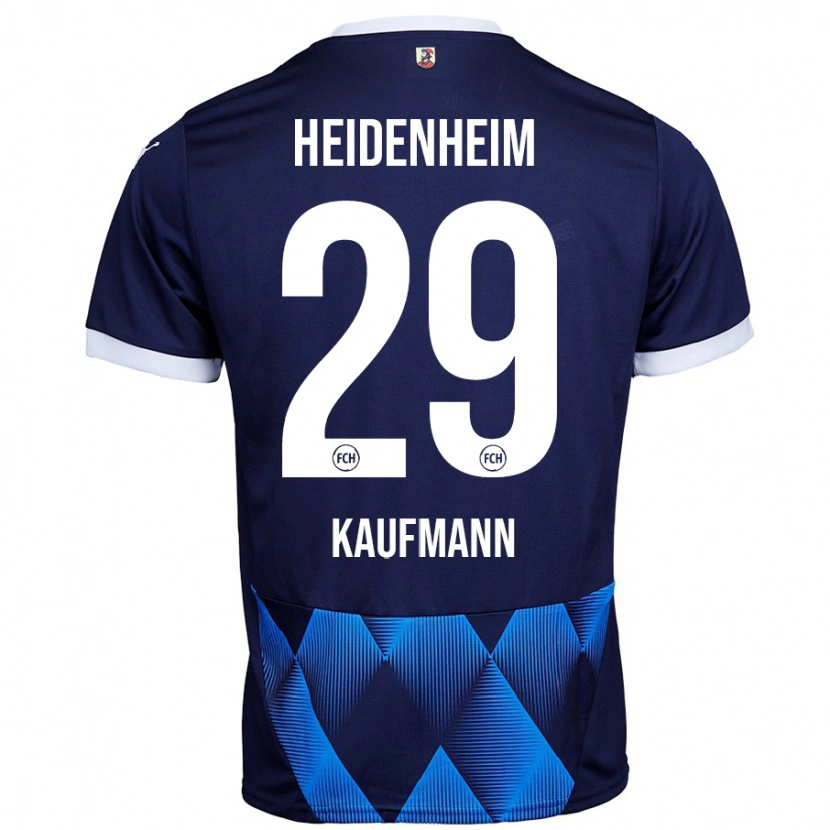 Danxen Mujer Camiseta Mikkel Kaufmann #29 Azul Marino Oscuro 2ª Equipación 2024/25 La Camisa
