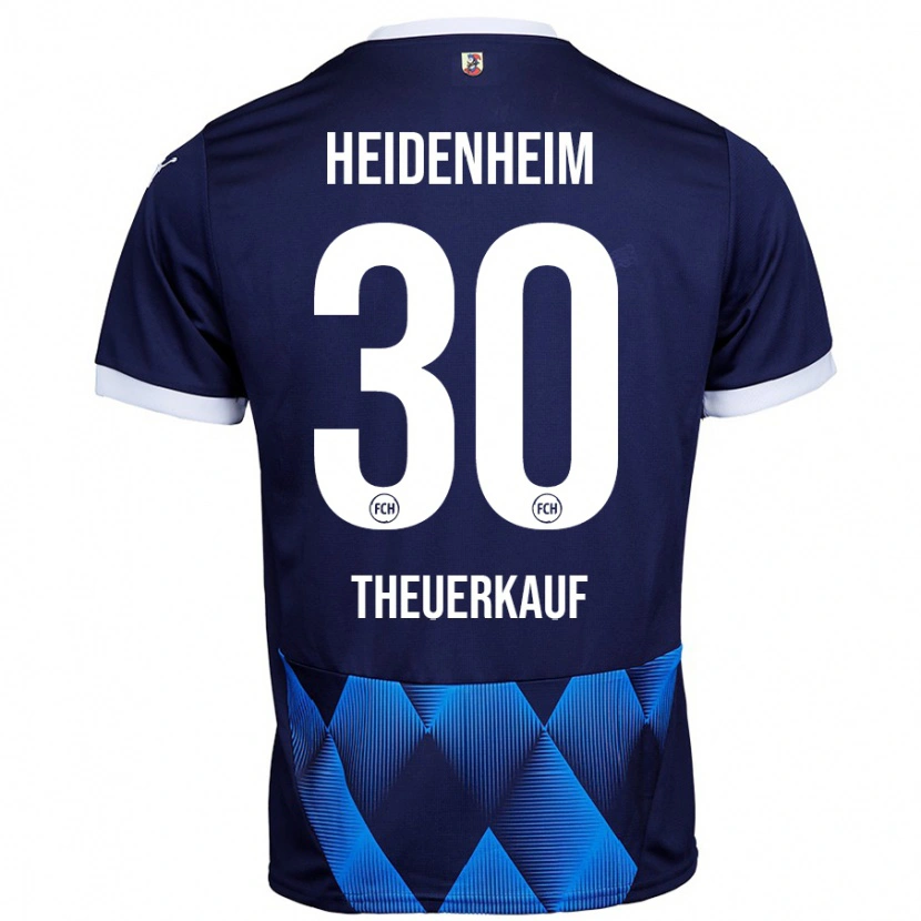 Danxen Mujer Camiseta Norman Theuerkauf #30 Azul Marino Oscuro 2ª Equipación 2024/25 La Camisa