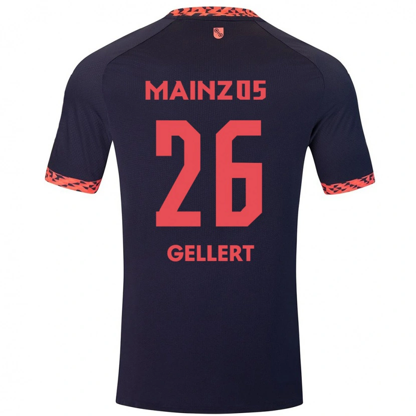 Danxen Mujer Camiseta Mona Gellert #26 Azul Coral Rojo 2ª Equipación 2024/25 La Camisa