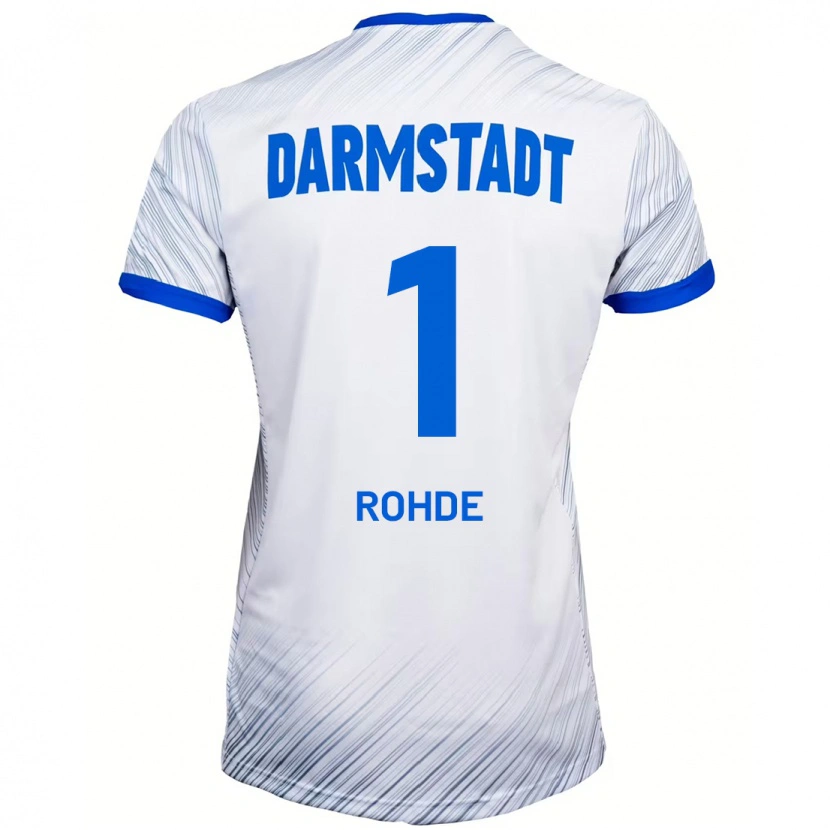 Danxen Mujer Camiseta Til Rohde #1 Blanco Azul 2ª Equipación 2024/25 La Camisa