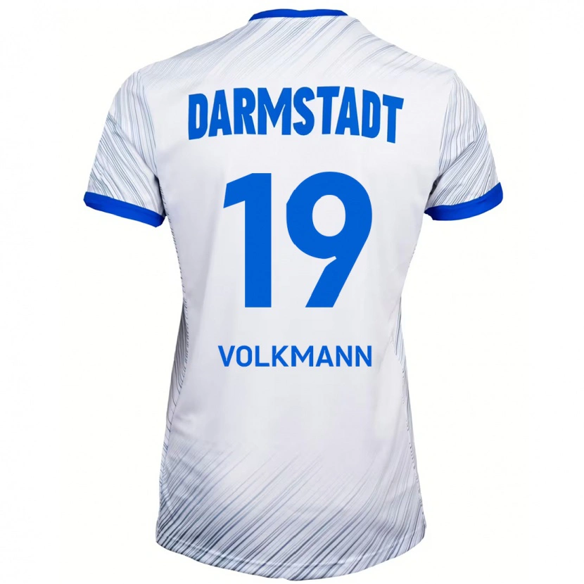 Danxen Mujer Camiseta Japhet Volkmann #19 Blanco Azul 2ª Equipación 2024/25 La Camisa
