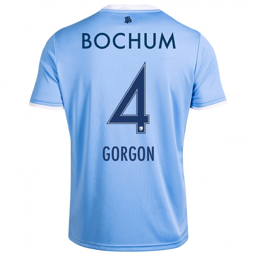 Danxen Mujer Camiseta Felix Gorgon #4 Azul Cielo 2ª Equipación 2024/25 La Camisa