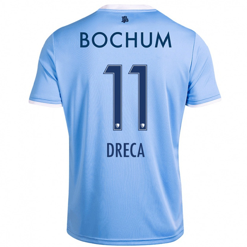 Danxen Mujer Camiseta Benjamin Dreca #11 Azul Cielo 2ª Equipación 2024/25 La Camisa