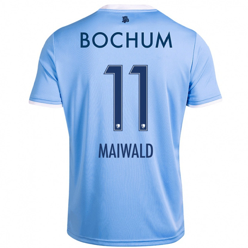 Danxen Mujer Camiseta Anna Maiwald #11 Azul Cielo 2ª Equipación 2024/25 La Camisa