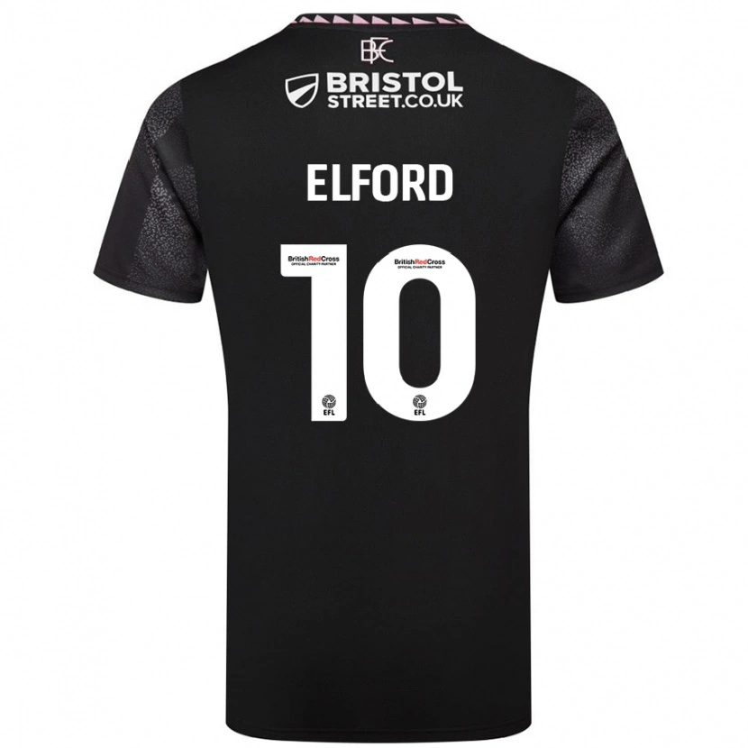 Danxen Mujer Camiseta Laura Elford #10 Negro 2ª Equipación 2024/25 La Camisa