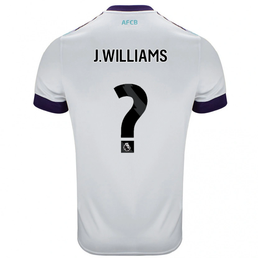 Danxen Mujer Camiseta Jay Williams #0 Blanco Verde Púrpura 2ª Equipación 2024/25 La Camisa