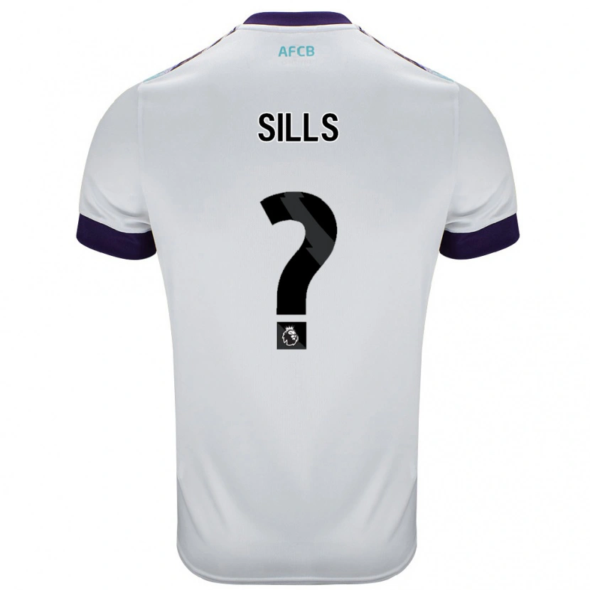 Danxen Mujer Camiseta Ethan Sills #0 Blanco Verde Púrpura 2ª Equipación 2024/25 La Camisa