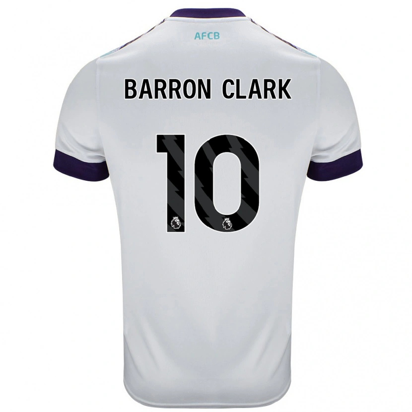 Danxen Mujer Camiseta Molly Barron-Clark #10 Blanco Verde Púrpura 2ª Equipación 2024/25 La Camisa