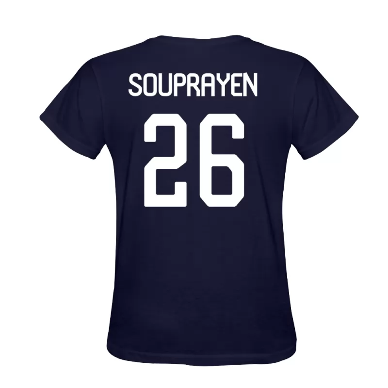 Hombre Samuel Souprayen #26 Azul Oscuro Diseño De Camiseta La Camisa