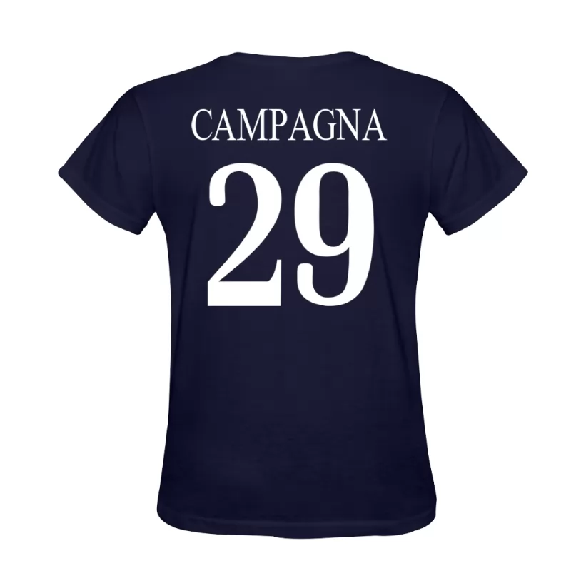 Hombre Francesco Campagna #29 Azul Oscuro Diseño De Camiseta La Camisa