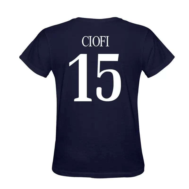 Hombre Andrea Ciofi #15 Azul Oscuro Diseño De Camiseta La Camisa