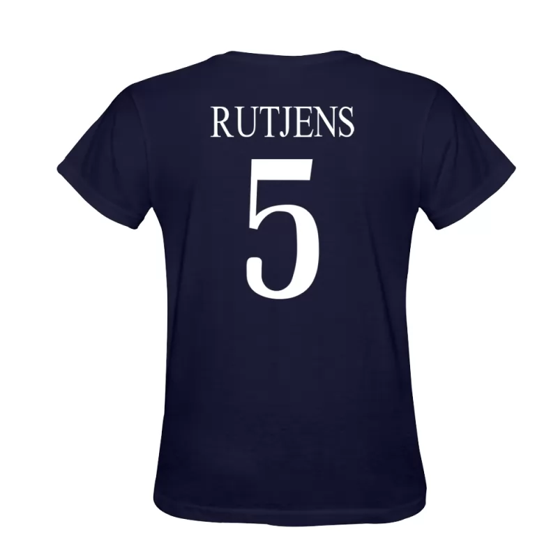 Hombre Christian Rutjens #5 Azul Oscuro Diseño De Camiseta La Camisa