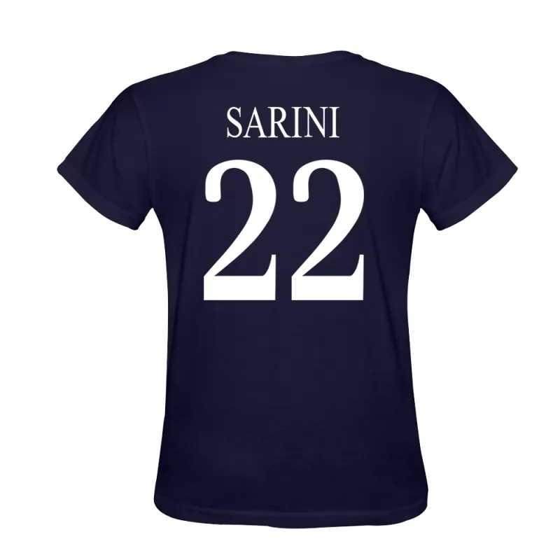 Hombre Lorenzo Sarini #22 Azul Oscuro Diseño De Camiseta La Camisa