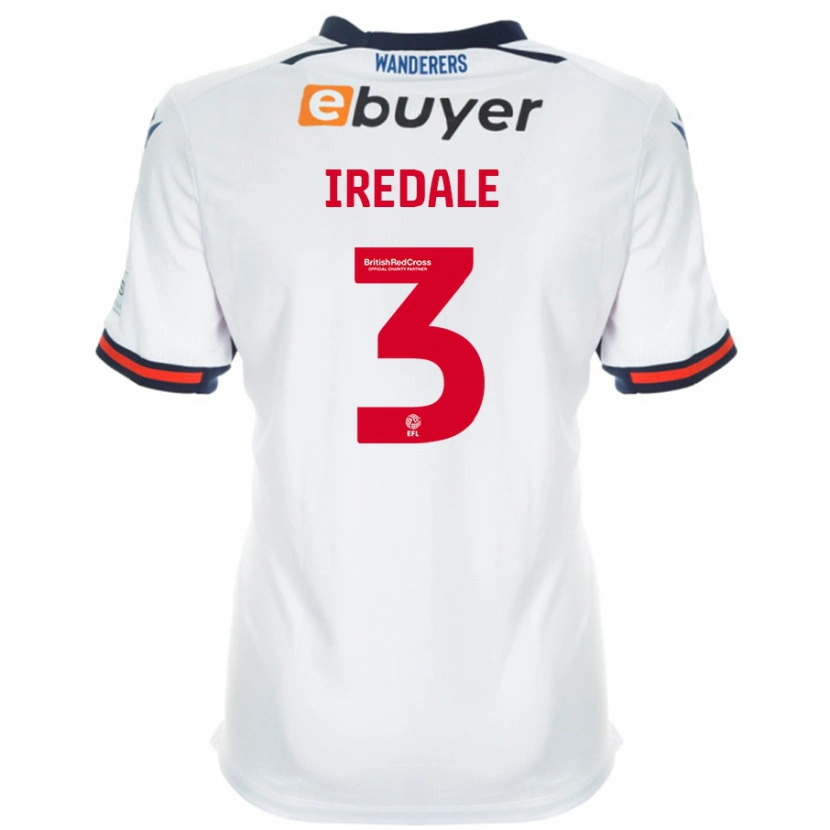 Danxen Niño Camiseta Jack Iredale #3 Blanco 1ª Equipación 2024/25 La Camisa