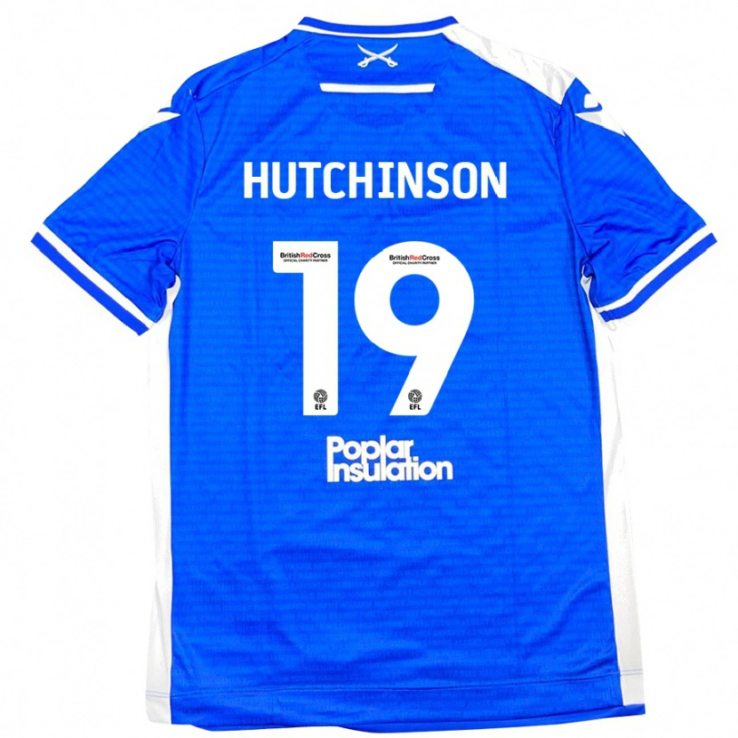 Danxen Niño Camiseta Isaac Hutchinson #19 Azul Blanco 1ª Equipación 2024/25 La Camisa
