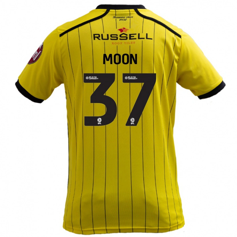 Danxen Niño Camiseta Jasper Moon #37 Amarillo 1ª Equipación 2024/25 La Camisa