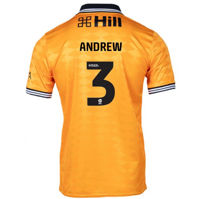 Danxen Niño Camiseta Danny Andrew #3 Naranja 1ª Equipación 2024/25 La Camisa