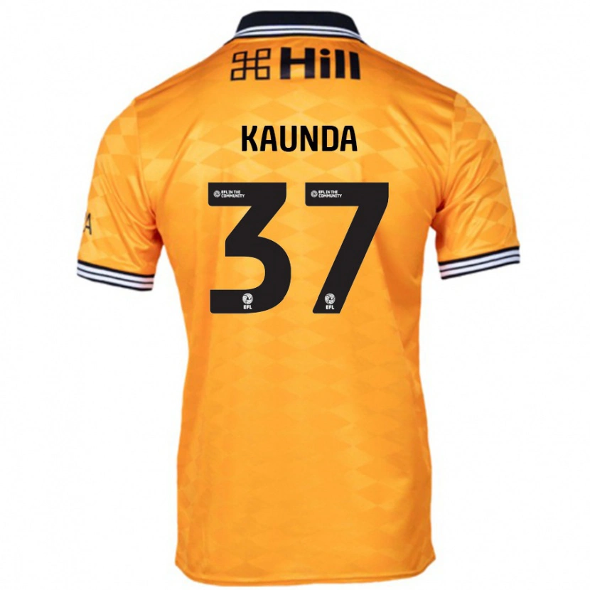 Danxen Niño Camiseta Amaru Kaunda #37 Naranja 1ª Equipación 2024/25 La Camisa
