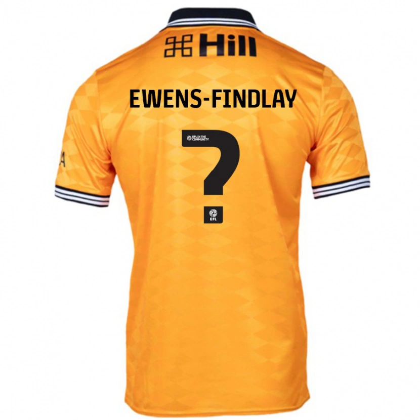 Danxen Niño Camiseta Ty Ewens-Findlay #0 Naranja 1ª Equipación 2024/25 La Camisa