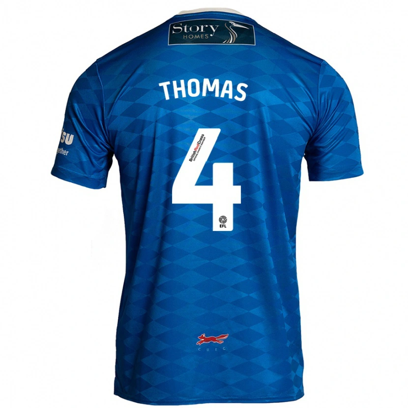 Danxen Niño Camiseta Terell Thomas #4 Azul 1ª Equipación 2024/25 La Camisa