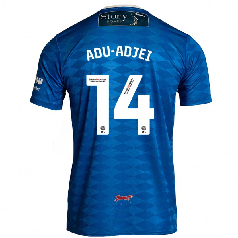 Danxen Niño Camiseta Daniel Adu-Adjei #14 Azul 1ª Equipación 2024/25 La Camisa