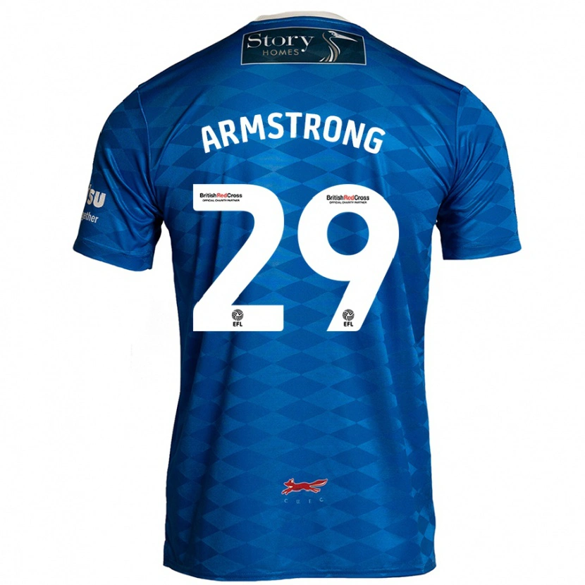 Danxen Niño Camiseta Luke Armstrong #29 Azul 1ª Equipación 2024/25 La Camisa
