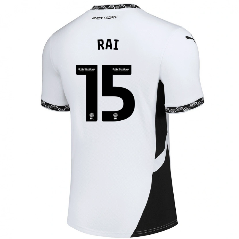 Danxen Niño Camiseta Kira Rai #15 Blanco Negro 1ª Equipación 2024/25 La Camisa