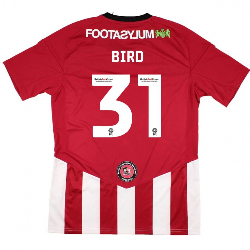 Danxen Niño Camiseta Jay Bird #31 Rojo Blanco 1ª Equipación 2024/25 La Camisa