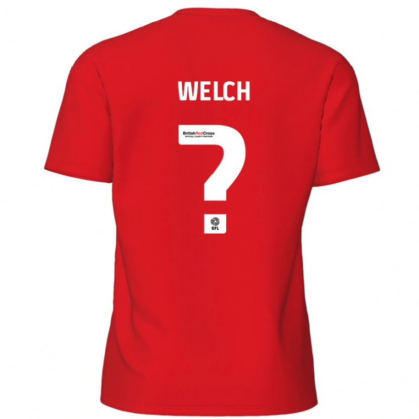 Danxen Niño Camiseta Makai Welch #0 Rojo 1ª Equipación 2024/25 La Camisa