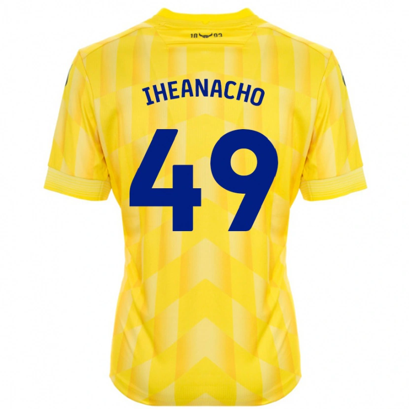 Danxen Niño Camiseta Josh Iheanacho #49 Amarillo 1ª Equipación 2024/25 La Camisa