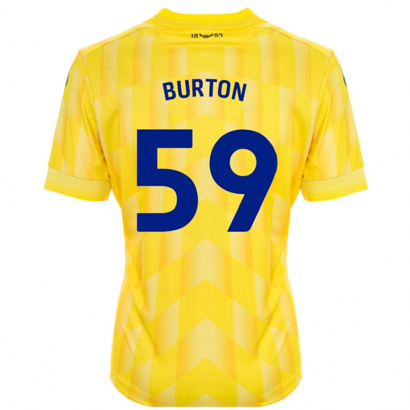 Danxen Niño Camiseta Kasway Burton #59 Amarillo 1ª Equipación 2024/25 La Camisa