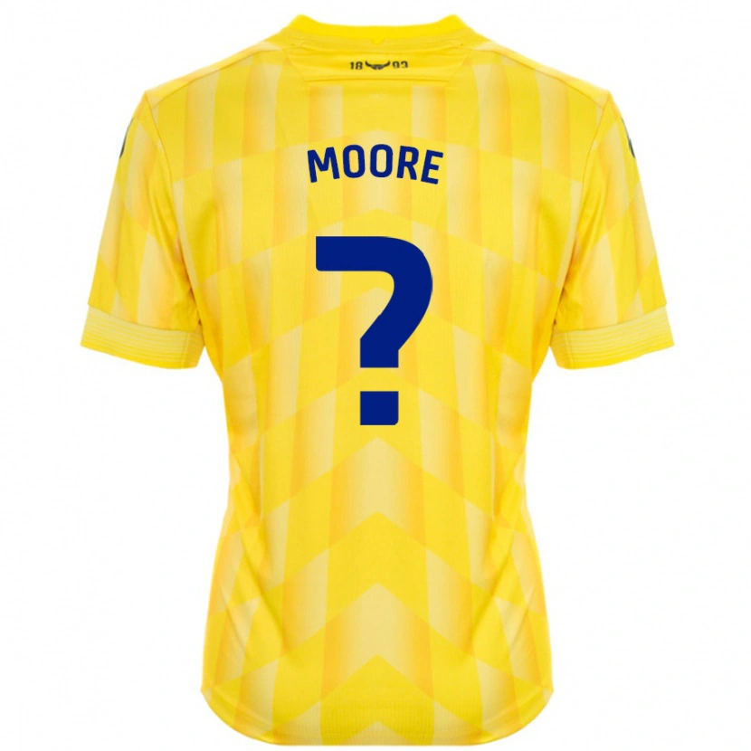 Danxen Niño Camiseta Brogan Moore #0 Amarillo 1ª Equipación 2024/25 La Camisa