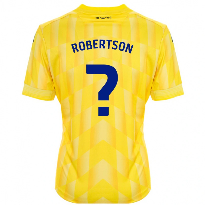 Danxen Niño Camiseta Maddie Robertson #0 Amarillo 1ª Equipación 2024/25 La Camisa