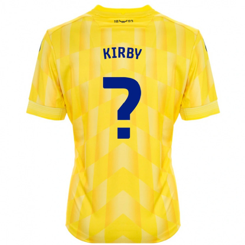 Danxen Niño Camiseta Ellie Kirby #0 Amarillo 1ª Equipación 2024/25 La Camisa