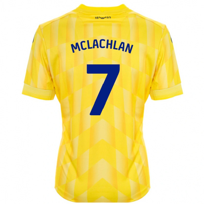 Danxen Niño Camiseta Daisy Mclachlan #7 Amarillo 1ª Equipación 2024/25 La Camisa
