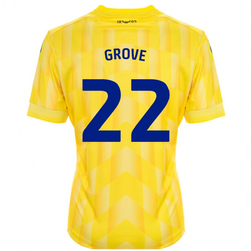 Danxen Niño Camiseta Jade Grove #22 Amarillo 1ª Equipación 2024/25 La Camisa