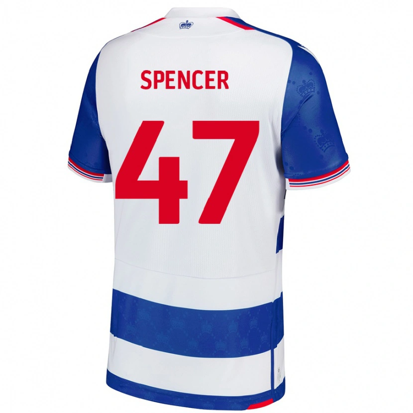 Danxen Niño Camiseta Shay Spencer #47 Azul Blanco 1ª Equipación 2024/25 La Camisa