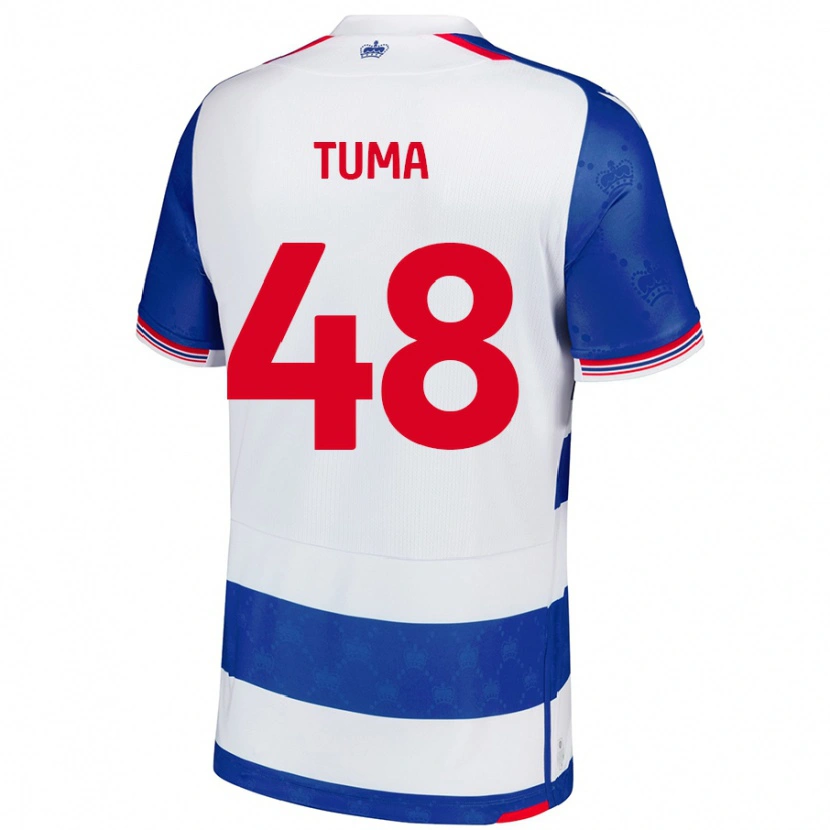 Danxen Niño Camiseta Basil Tuma #48 Azul Blanco 1ª Equipación 2024/25 La Camisa