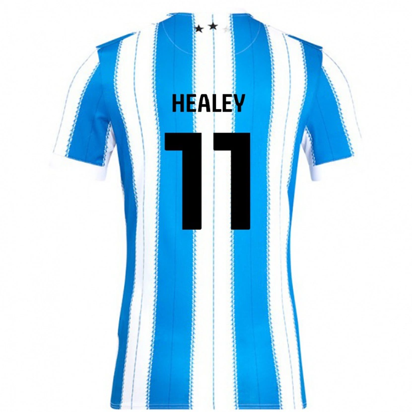 Danxen Niño Camiseta Rhys Healey #11 Azul Blanco 1ª Equipación 2024/25 La Camisa