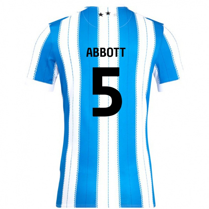Danxen Niño Camiseta Vicky Abbott #5 Azul Blanco 1ª Equipación 2024/25 La Camisa