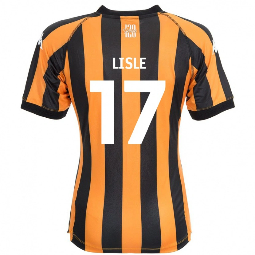 Danxen Niño Camiseta Mary Lisle #17 Negro Ámbar 1ª Equipación 2024/25 La Camisa