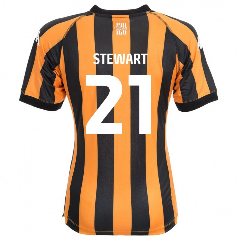 Danxen Niño Camiseta Alice Stewart #21 Negro Ámbar 1ª Equipación 2024/25 La Camisa