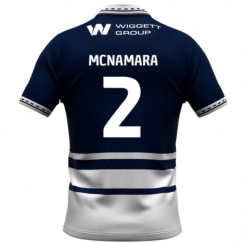 Danxen Niño Camiseta Danny Mcnamara #2 Azul Marino Blanco 1ª Equipación 2024/25 La Camisa