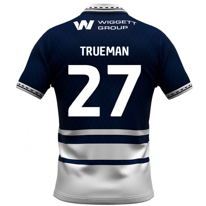 Danxen Niño Camiseta Connal Trueman #27 Azul Marino Blanco 1ª Equipación 2024/25 La Camisa