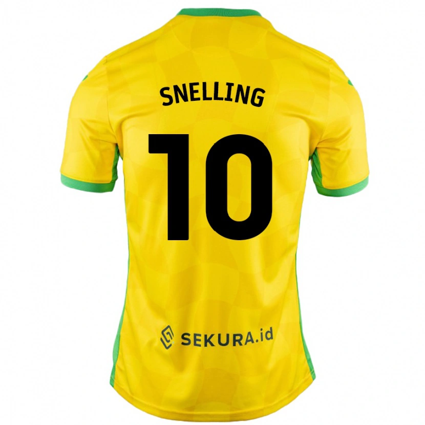 Danxen Niño Camiseta Natasha Snelling #10 Amarillo Verde 1ª Equipación 2024/25 La Camisa