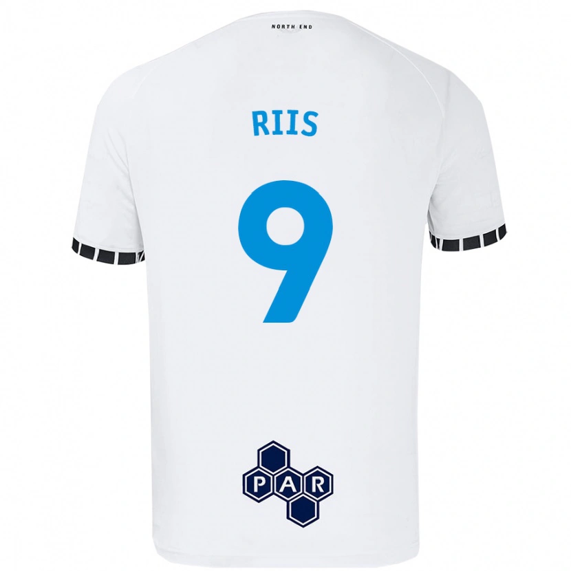 Danxen Niño Camiseta Emil Riis #9 Blanco 1ª Equipación 2024/25 La Camisa