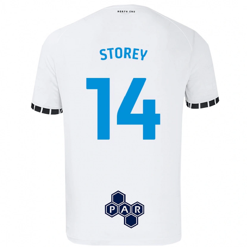 Danxen Niño Camiseta Jordan Storey #14 Blanco 1ª Equipación 2024/25 La Camisa