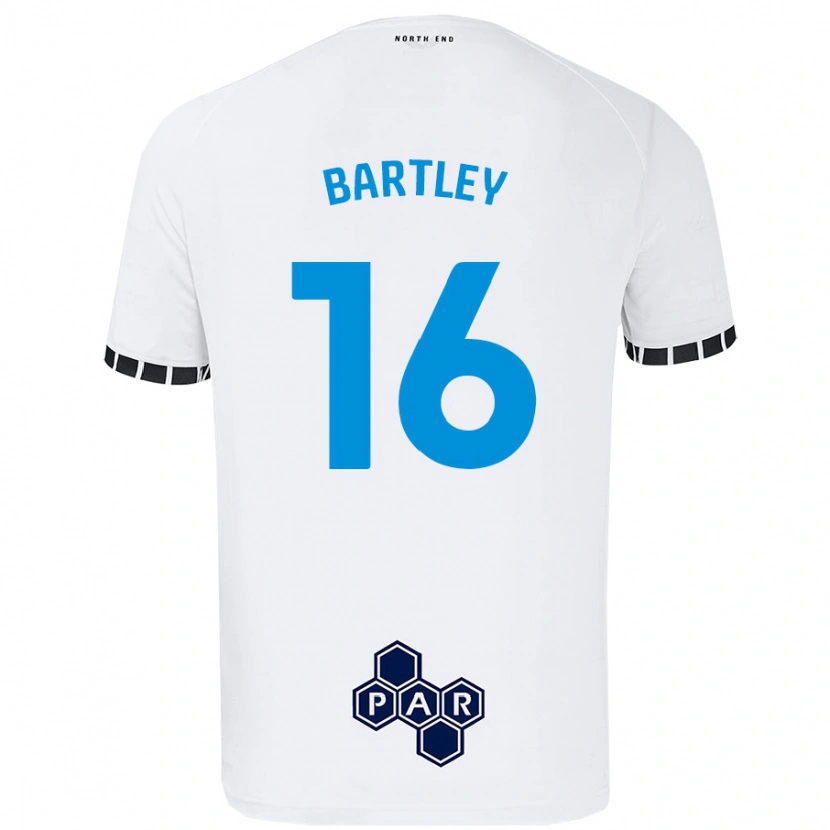 Danxen Niño Camiseta Melanie Bartley #16 Blanco 1ª Equipación 2024/25 La Camisa