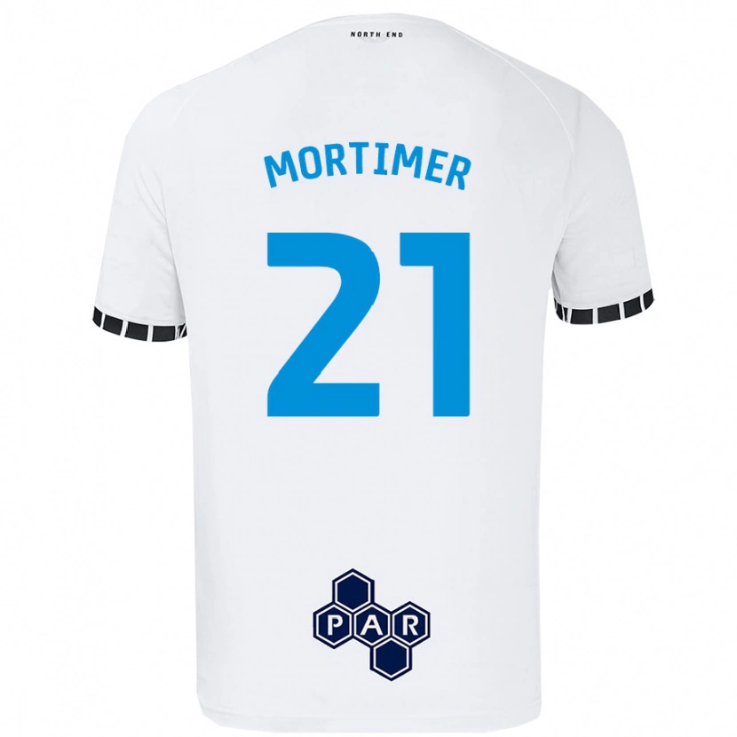 Danxen Niño Camiseta Jodie Mortimer #21 Blanco 1ª Equipación 2024/25 La Camisa